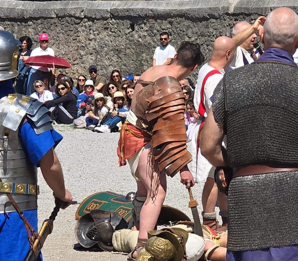 Pompei, nell'Anfiteatro i combattimenti dei gladiatori nella domenica gratis