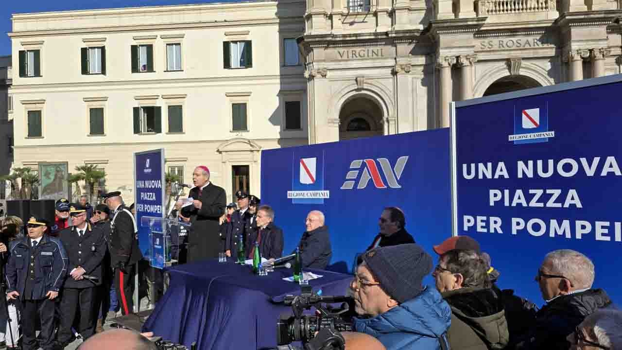 Pompei. Inaugurata la nuova piazza del Santuario: 'Luogo chiave per il Giubileo'